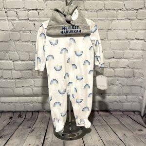 Kyle & Deena My First Hanukkah Onesie Set NWT 0-3mo.
